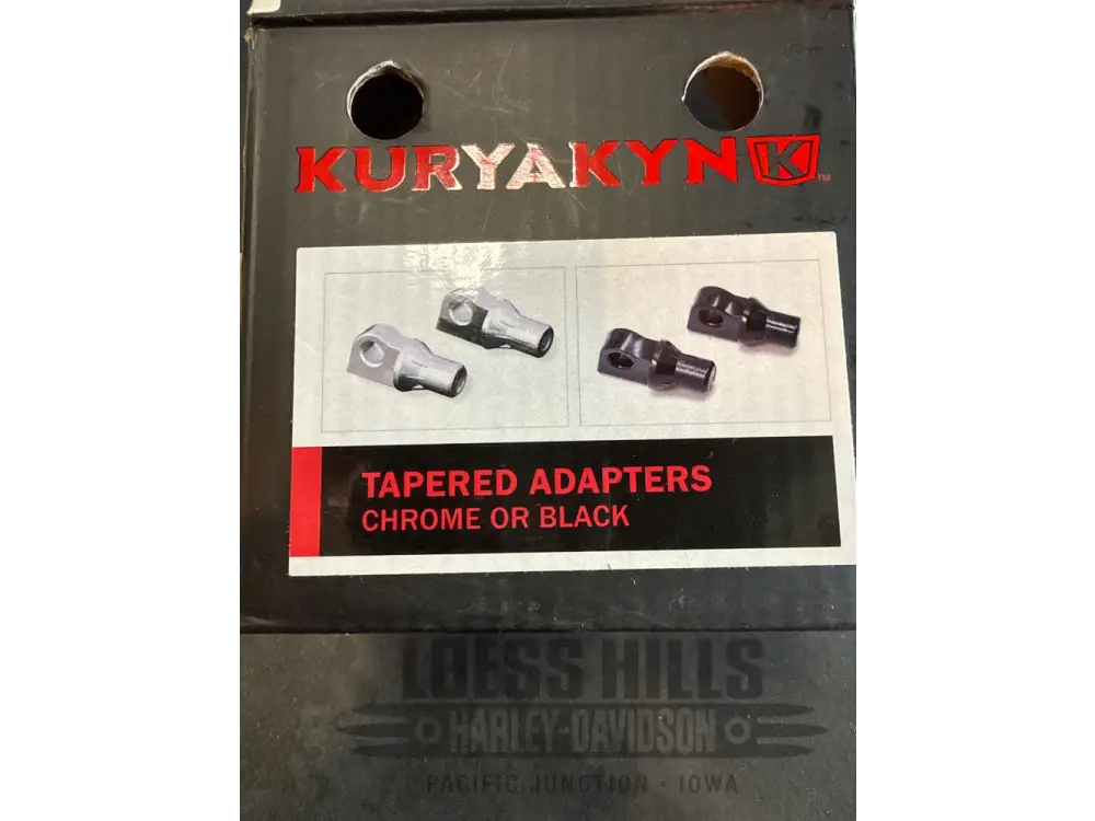 KURYAKYN Tapered Adapters CHROME Peg Mount 1620-1317