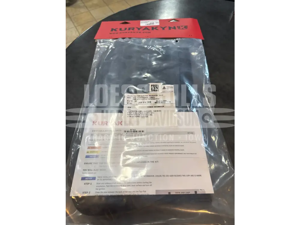 Kuryakyn Tour-Pak Relocator Filler Pad For Harley Touring