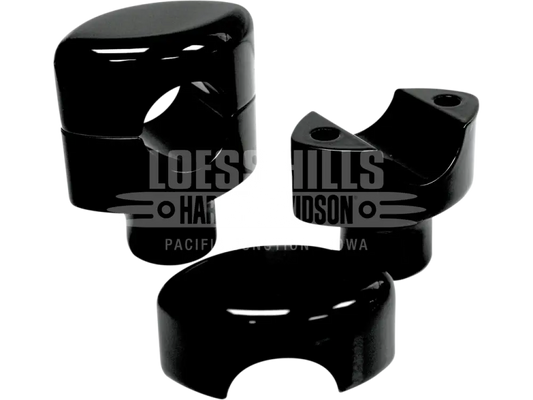LA Choppers Hefty Smooth 1.5’’ Black Handlebar Riser