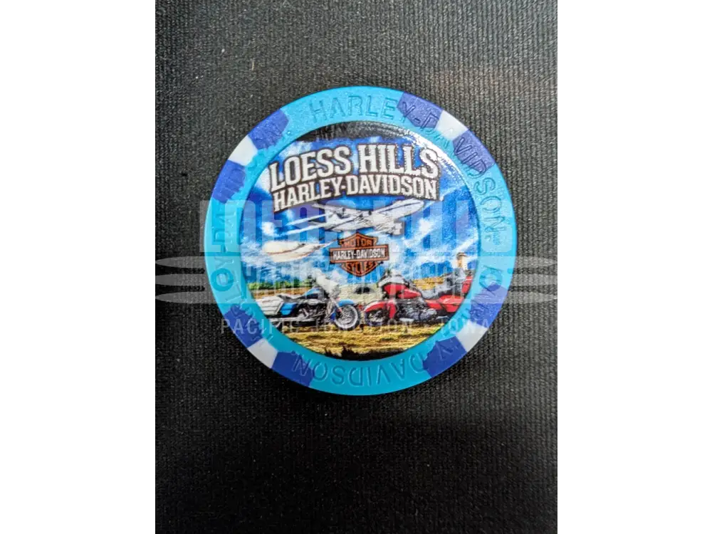 Loess Hills H-D Airplane Poker Chip CHIP-AIR - Blue/Dark