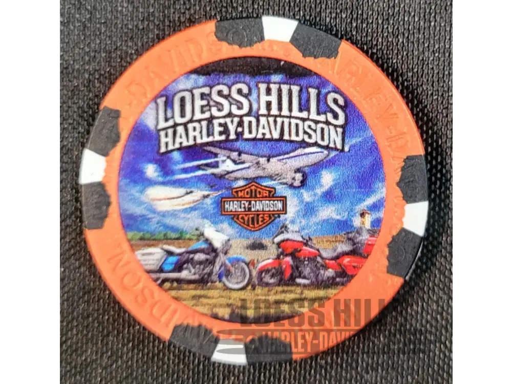 Loess Hills H-D Airplane Poker Chip CHIP-AIR - Metallic