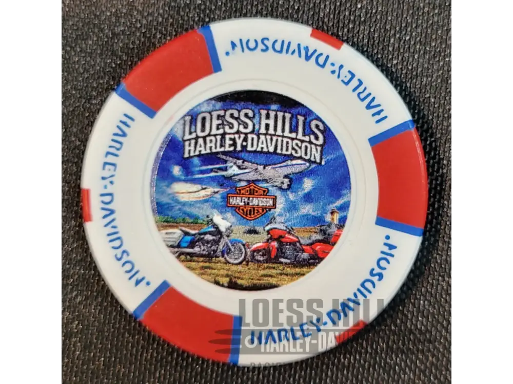 Loess Hills H-D Airplane Poker Chip CHIP-AIR