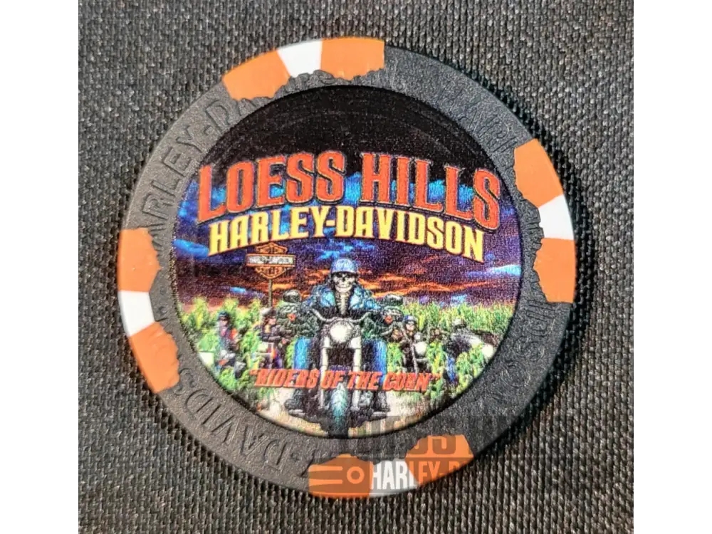 Loess Hills H-D Riders of the Corn Poker Chip CHIP-RIDERS