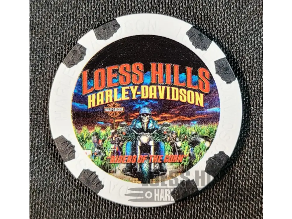 Loess Hills H-D Riders of the Corn Poker Chip CHIP-RIDERS