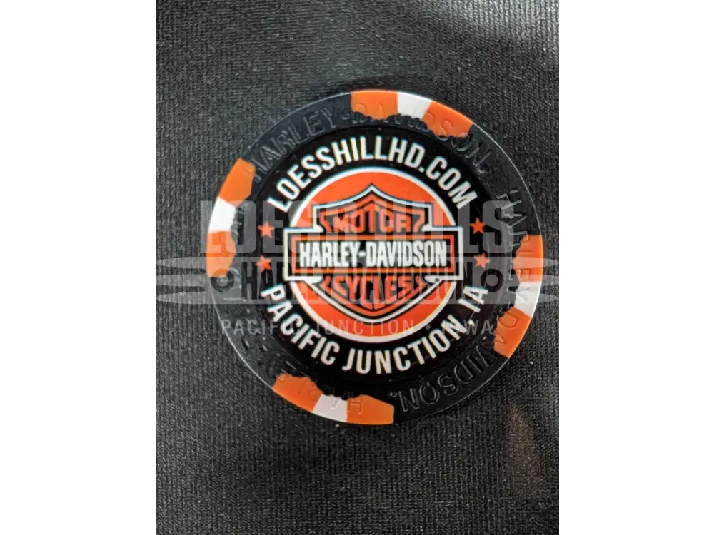 Loess Hills H-D Skull & Pistons Poker Chip CHIP-SKL