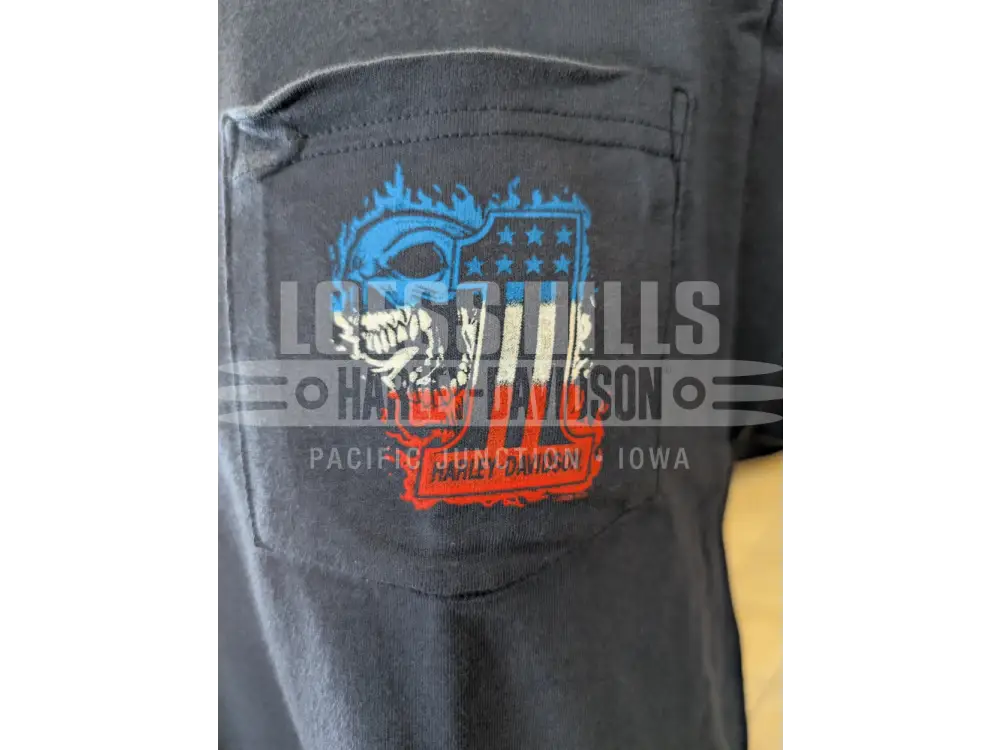 Loess Hills Harley-Davidson Men’s #1 Printed Pocket T-shirt