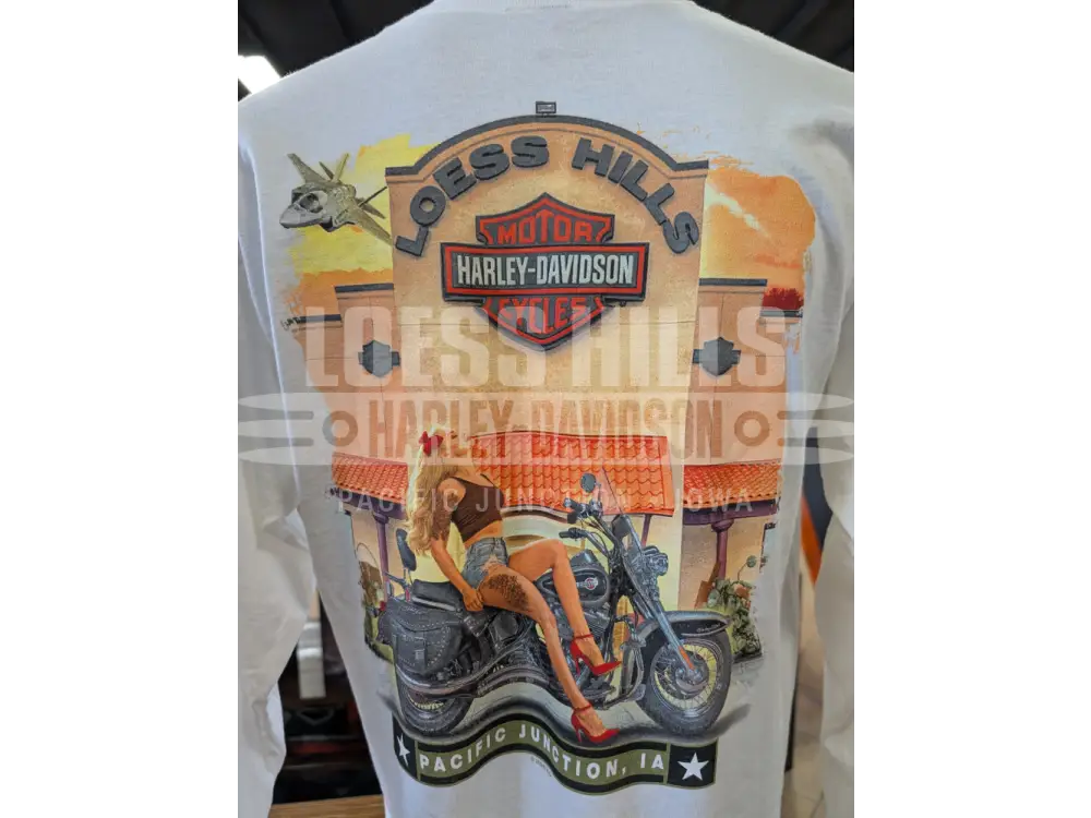 Loess Hills Harley-Davidson Men’s B&S On White Long Sleeve