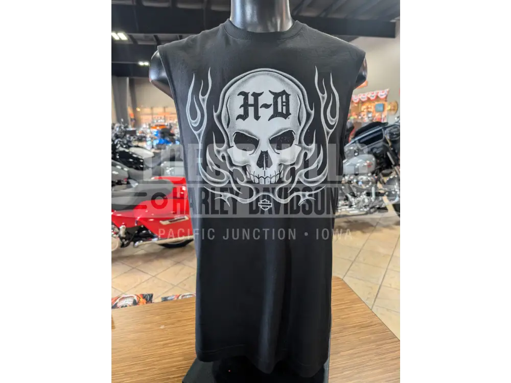 Loess Hills Harley-Davidson Men’s Blazing Skull Muscle Tank