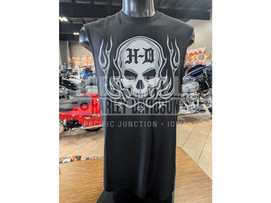 Loess Hills Harley-Davidson Men’s Blazing Skull Muscle Tank