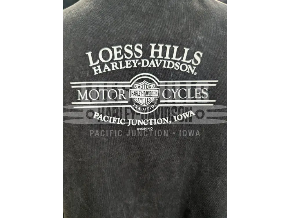 Loess Hills Harley-Davidson Men’s Checker Flame T-shirt