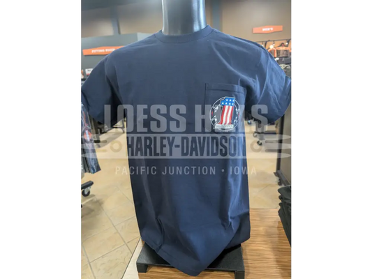 Loess Hills Harley-Davidson Men’s HD Medal Pocket T-shirt
