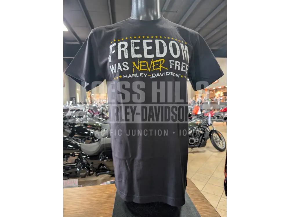 Loess Hills Harley-Davidson Men’s Never Free T-shirt