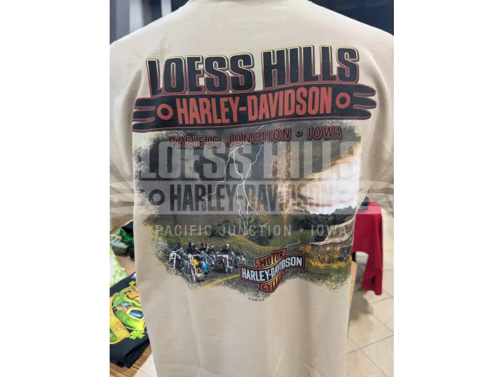 Loess Hills Harley-Davidson Men’s Patched T-shirt 3002865