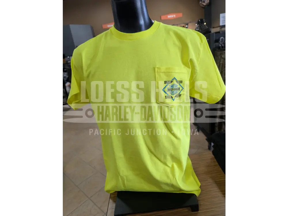 Loess Hills Harley-Davidson Men’s Pennant Pocket T-shirt