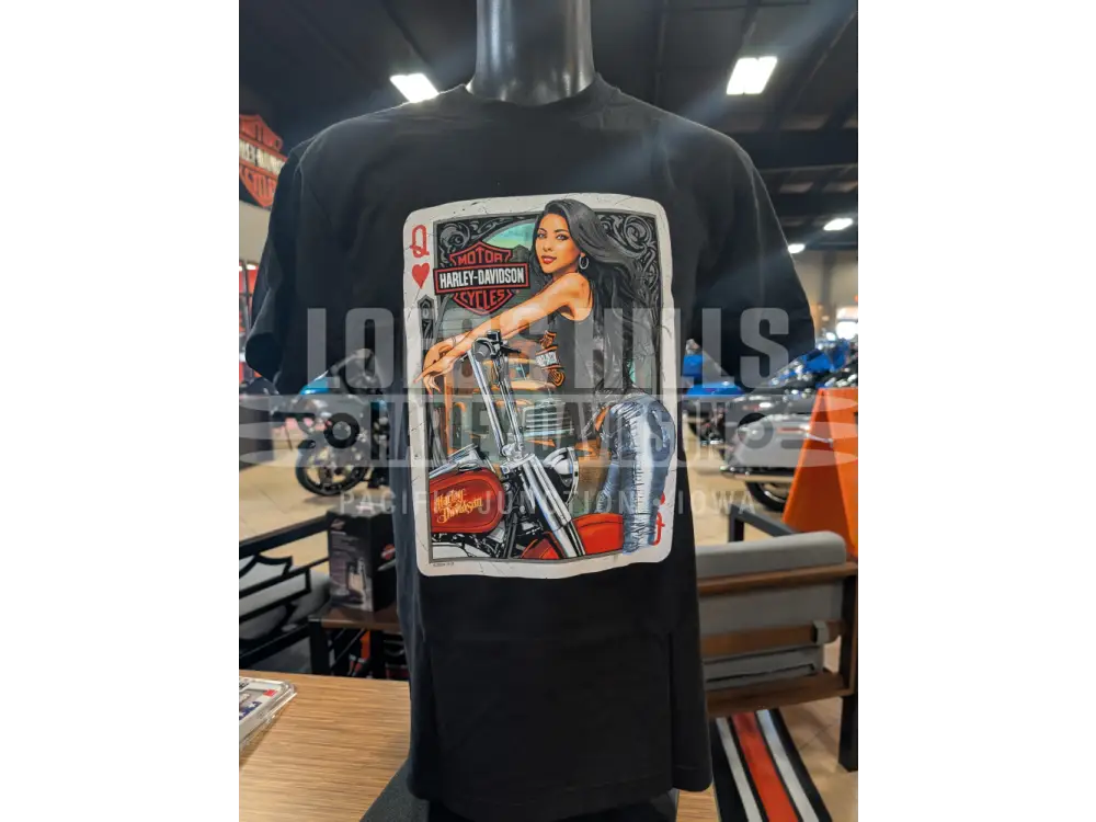 Loess Hills Harley-Davidson Men’s Queen of Hearts T-shirt