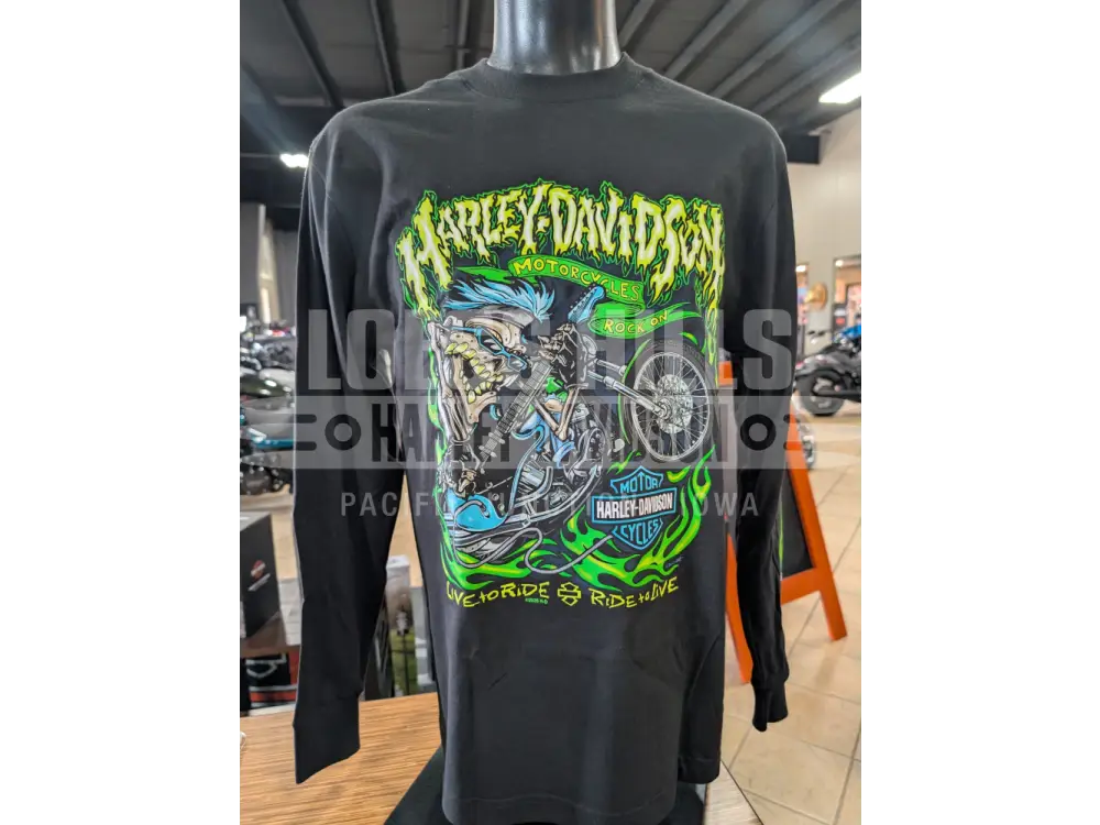 Loess Hills Harley-Davidson Men’s Rock On Long Sleeve Shirt