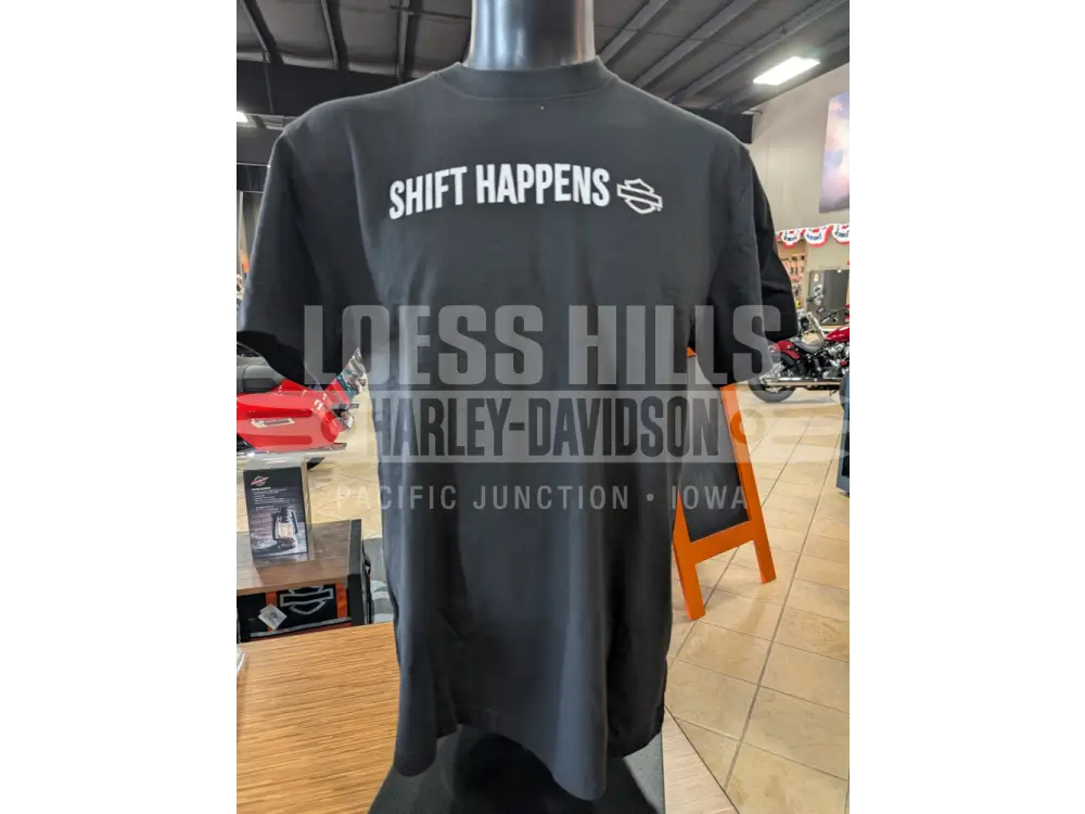 Loess Hills Harley-Davidson Men’s Shift Happens T-shirt