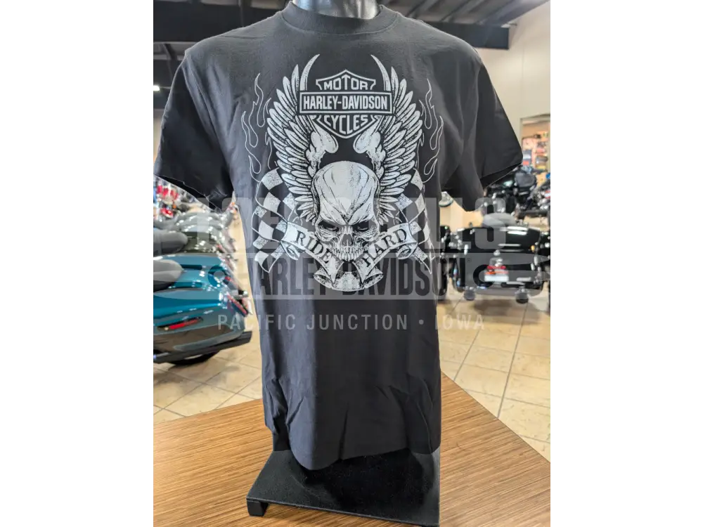 Loess Hills Harley-Davidson Men’s Wings Checker T-shirt