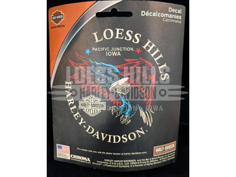 Loess Hills Harley-Davidson Patriotic Eagle Decal 463659