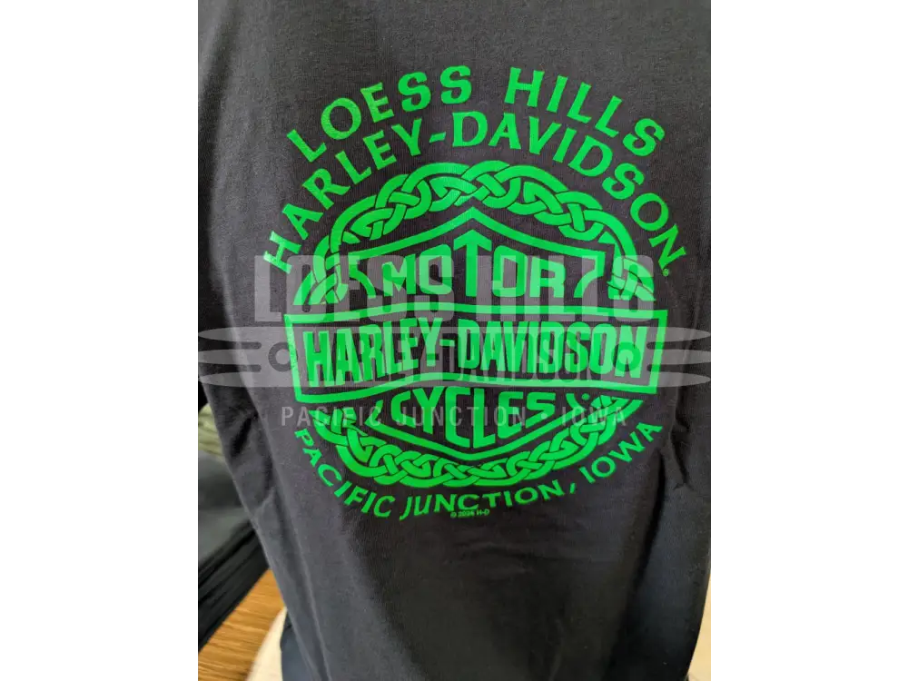 Loess Hills Harley-Davidson Shamrock Men’s T-shirt 3002823