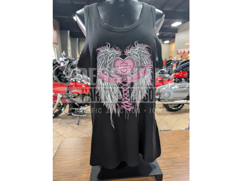 Loess Hills Harley-Davidson Women’s Wing Lace Tank Top