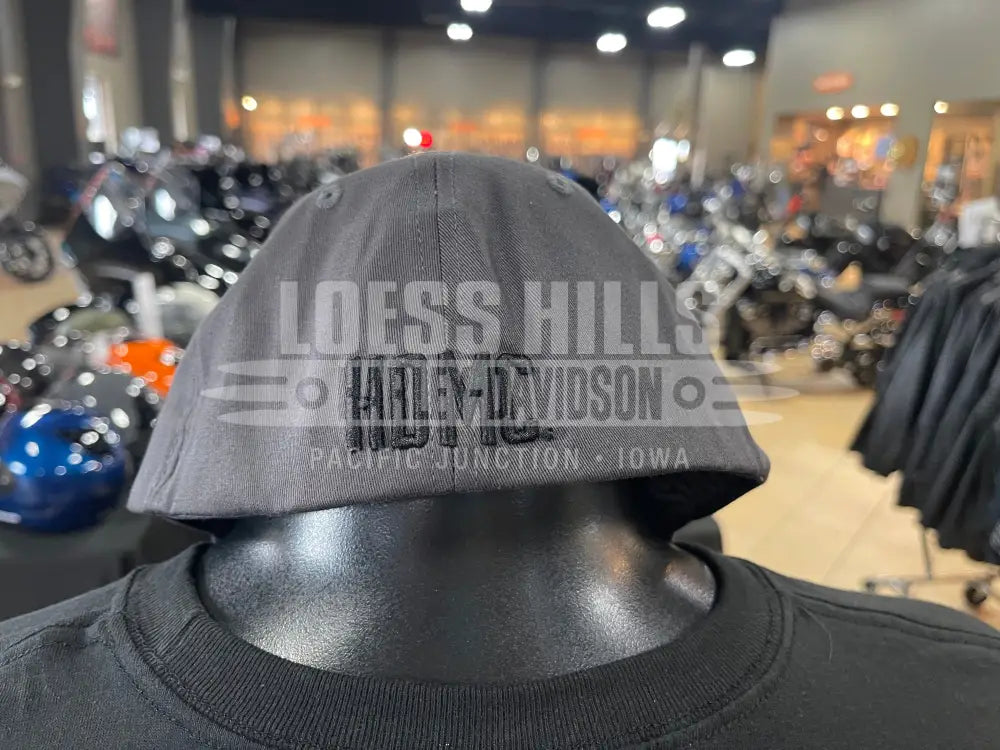 Men’s Apex Gray Softail Stretch Fitted Cap 97721-25VM