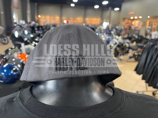 Men’s Apex Gray Softail Stretch Fitted Cap 97721-25VM