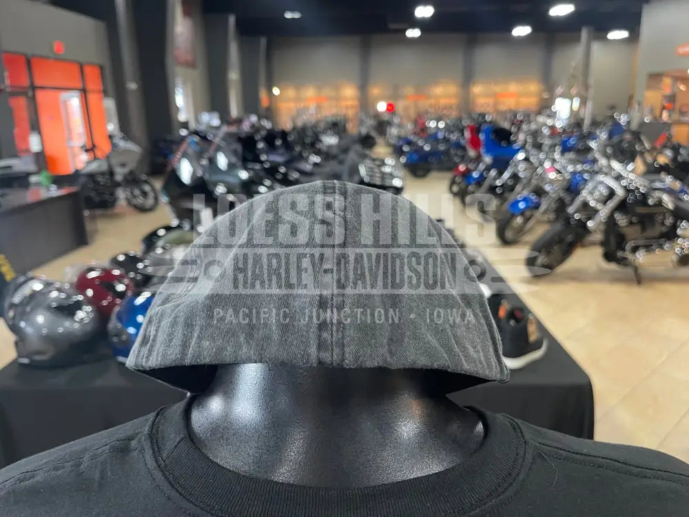 Men’s Arched Font Panhead Fitted Baseball Hat 97715-25VM