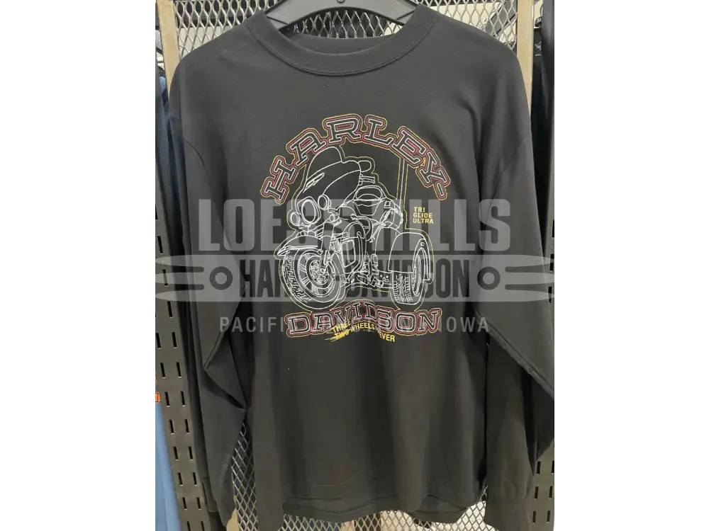 Men’s Black HD Three Wheelin’ Longsleeve 3002214 - Men’s