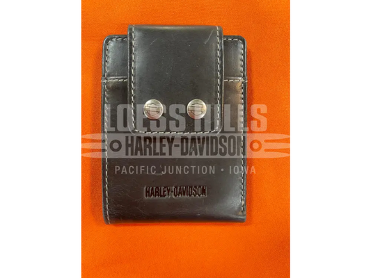 Men’s Black Snap Front Pocket Billfold MWM010 - Wallets