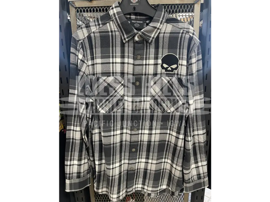 Men’s Black/White Snap Front L/S T shirt 96394 25VM Men’s
