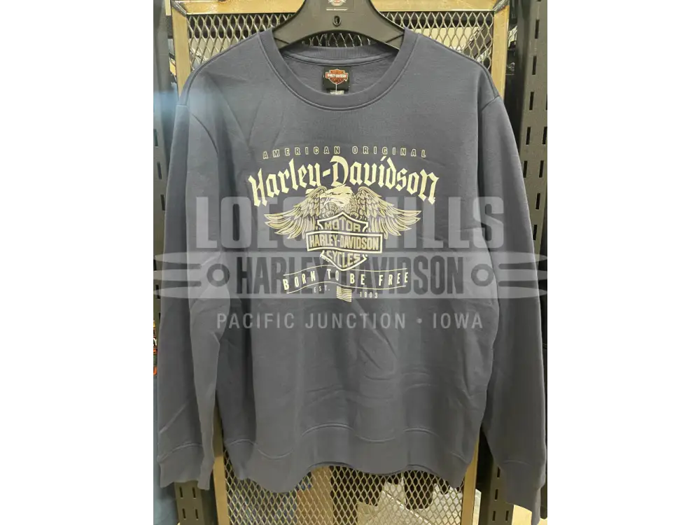 Men’s Blue H-D American Original Crewneck 3002520 - Men’s