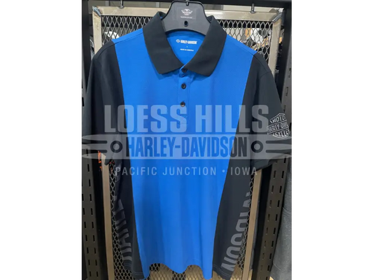 Men’s Blue Harley-Davidson Polo 96422-24vm - Men’s T-shirt
