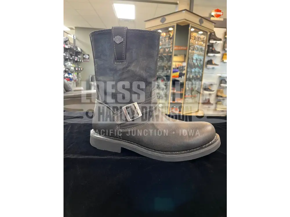 Men’s Dallam Slate Grey Engineer Boots D93849 - Men’s Shoes