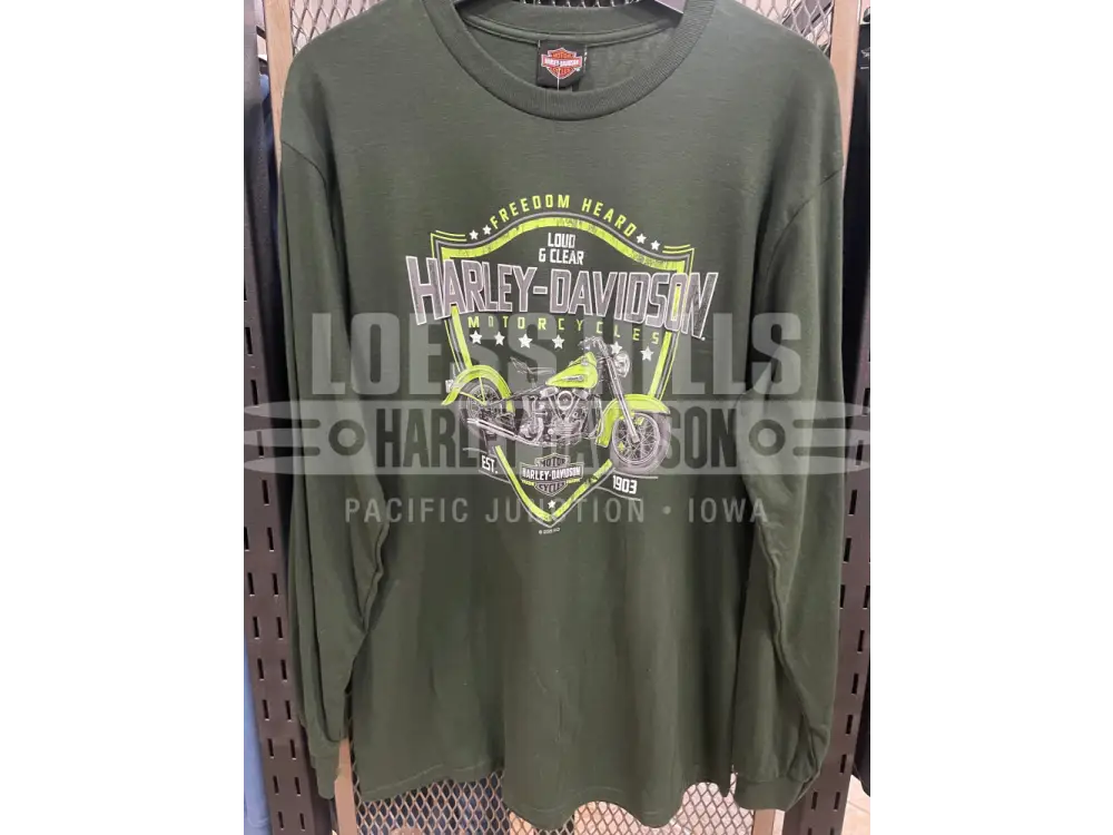 Men’s Dark Green Radioactive Longsleeve T-shirt 40291807