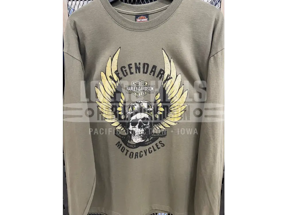 Men’s Green Skull Upwing Longsleeve 3002224 - Men’s Long
