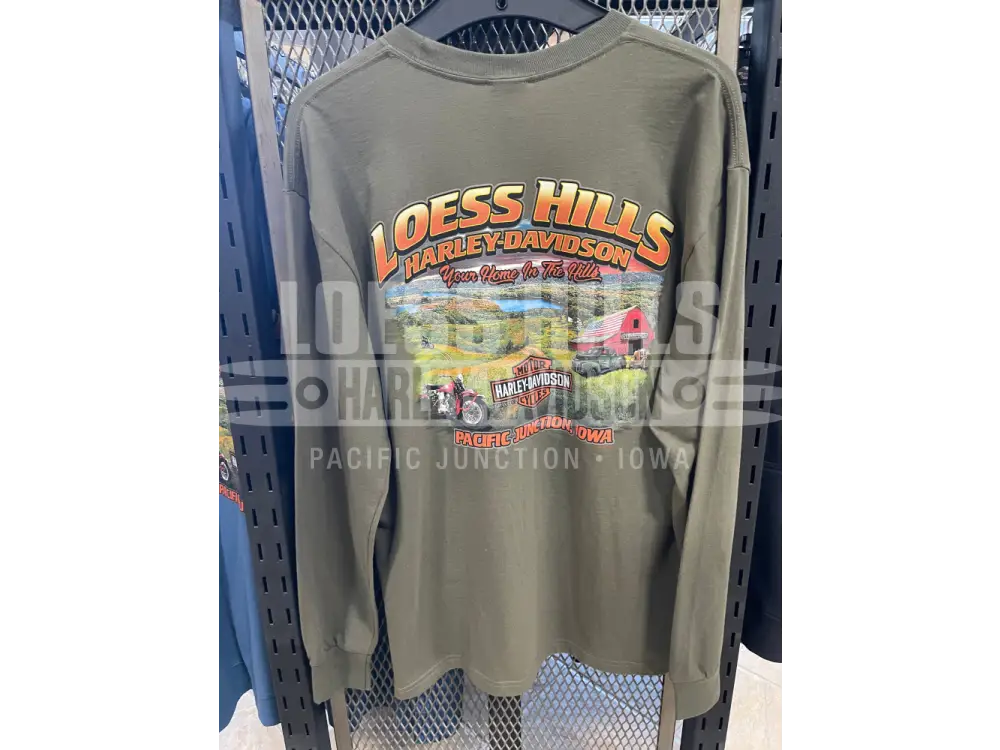 Men’s Green Skull Upwing Longsleeve 3002224 - Men’s Long