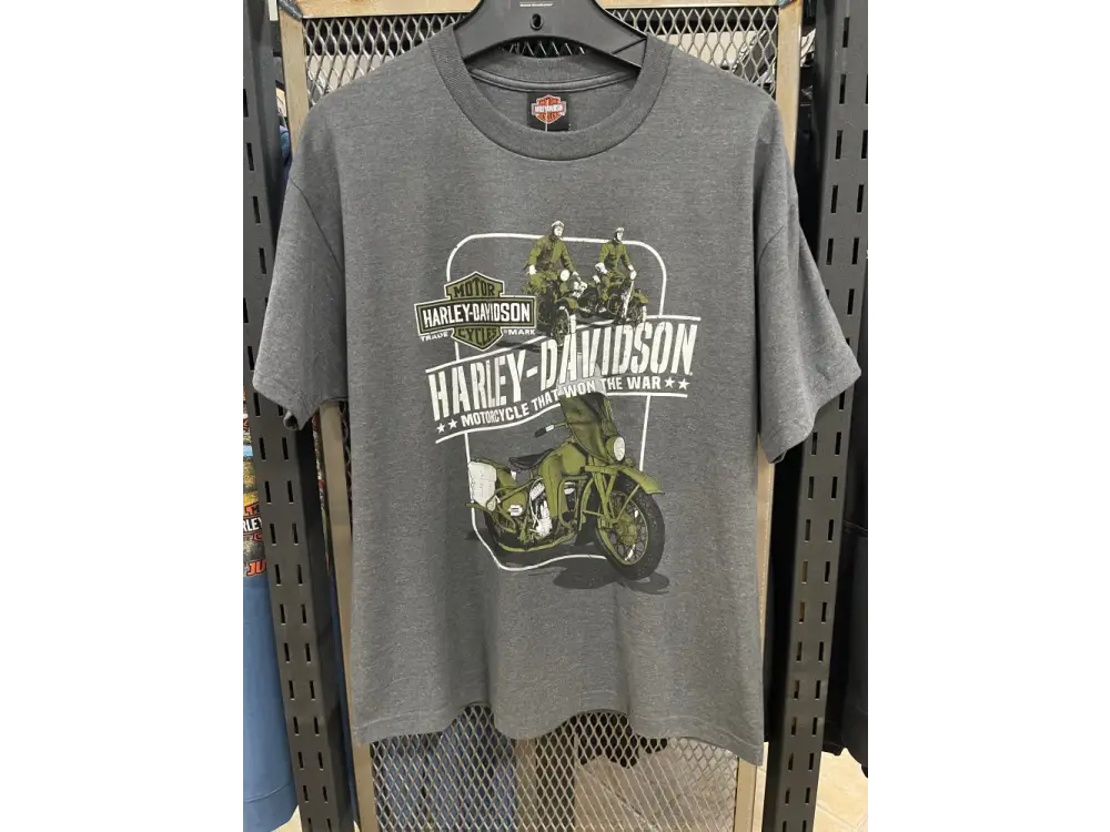 Men’s Grey H-D WW2 Motorcycle T-shirt 3002466 - Men’s