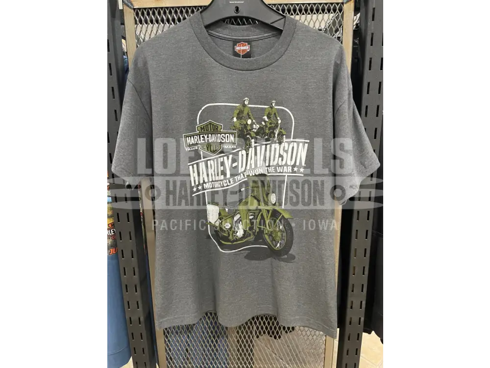Men’s Grey H-D WW2 Motorcycle T-shirt 3002466 - Men’s