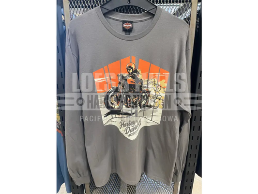 Men’s Grey HD Cruisin’ Longsleeve T-shirt 40291809 - Men’s