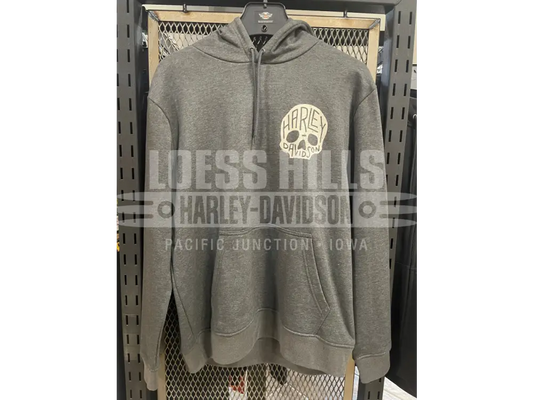 Men’s Grey Skull Stone Hoody 3002394 - Men’s Hoodie
