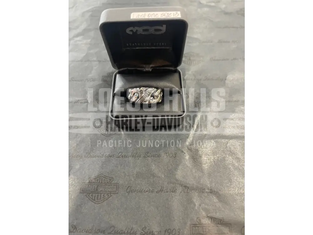 Men’s H-D Banner Curb Link Ring HSR0084-13 - 13 - Jewelry