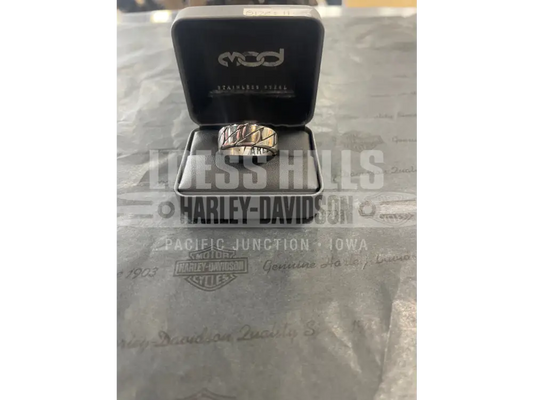 Men’s H-D Flat Chain Thick Ring HSR0113-11 - 11 - Jewelry