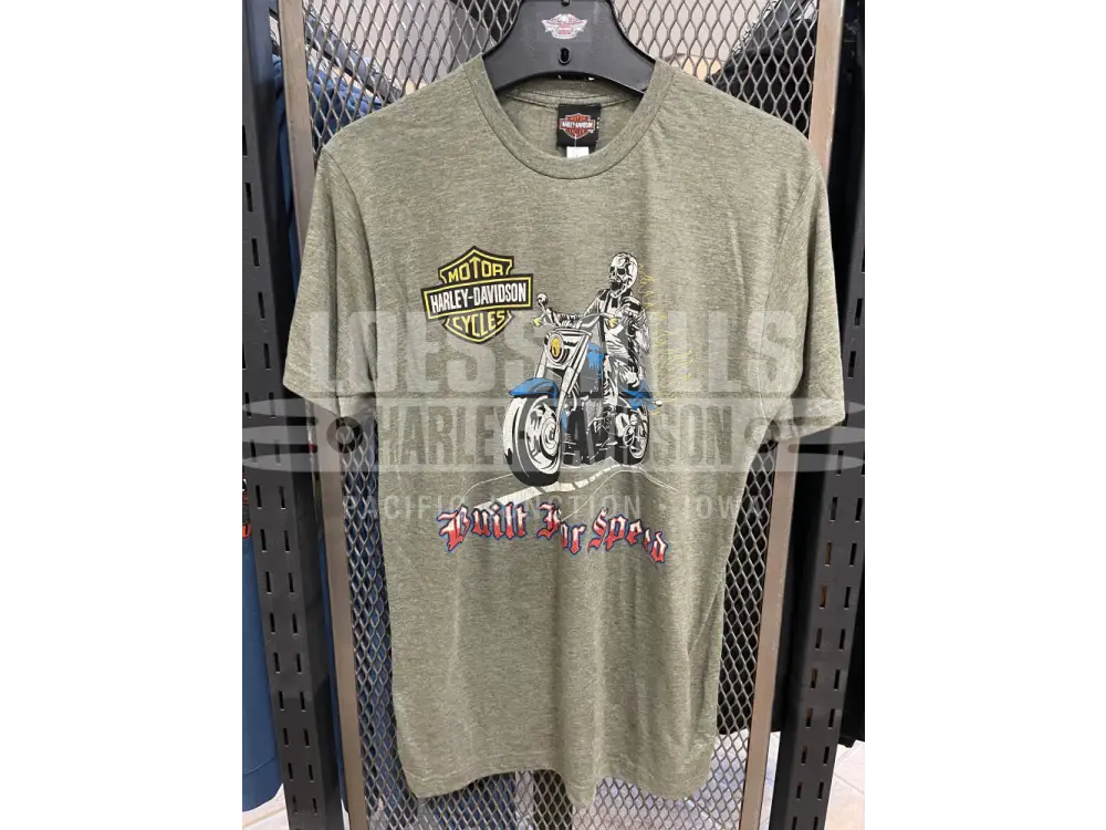 Men’s H-D Kickstart Heather Olive Green T-shirt 40291881