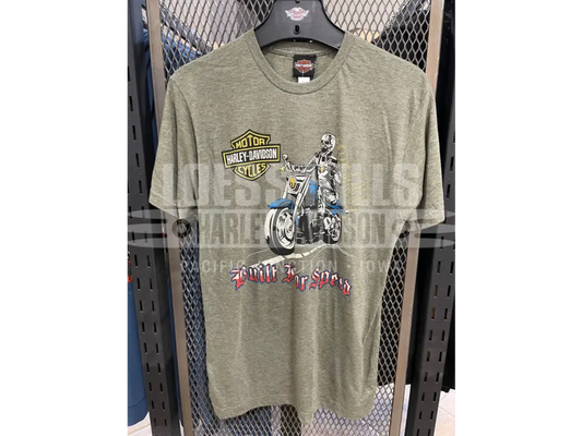Men’s H-D Kickstart Heather Olive Green T-shirt 40291881