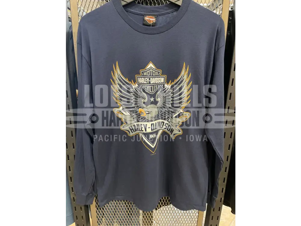 Men’s H-D Phenomenon Navy Long Sleeve 40294811 - Men’s Long