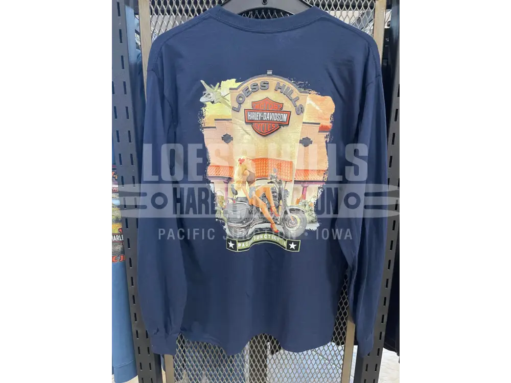 Men’s H-D Phenomenon Navy Long Sleeve 40294811 - Men’s Long