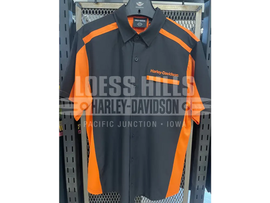 Men’s H D Tech Coolmax Button Up T shirt 96384 25VM Men’s