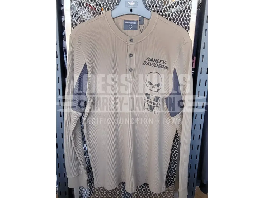 Men’s Harley-Davidson Willie G Skull Thermal Henley