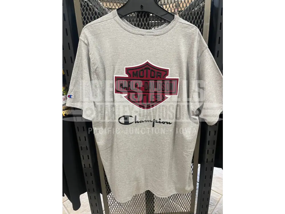 Men’s Harley-Davidson X Champion Grey/Red T-shirt